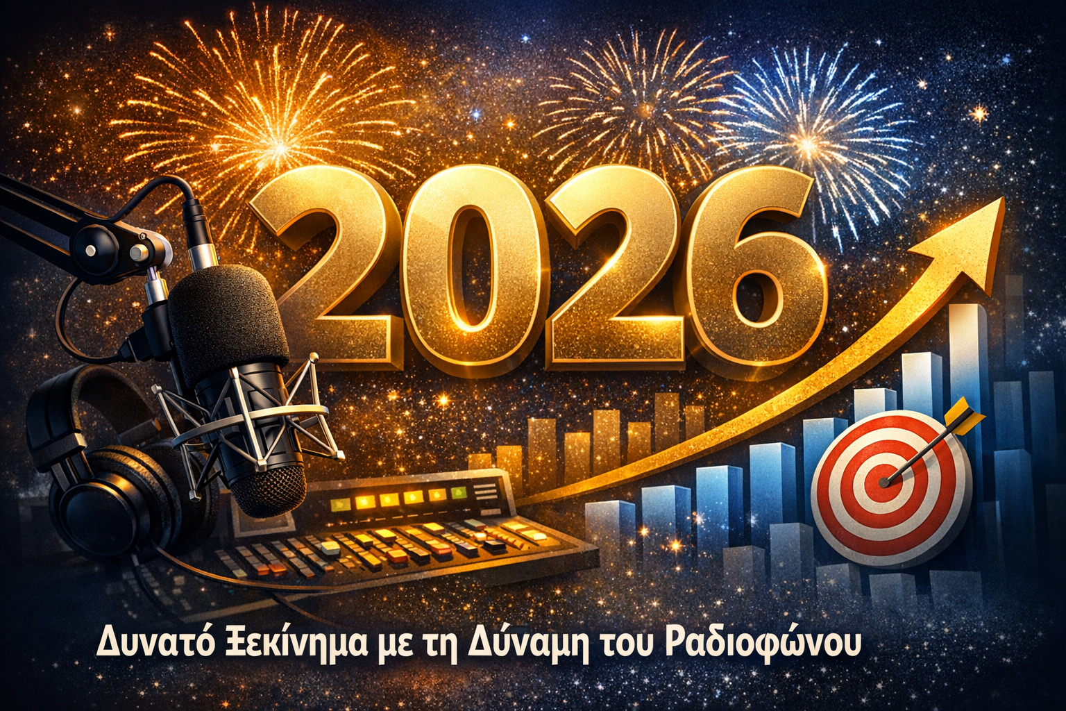 Καλή Χρονιά 2026: Ένα δυναμικό ξεκίνημα για τις επιχειρήσεις με τη δύναμη του ραδιοφώνου!